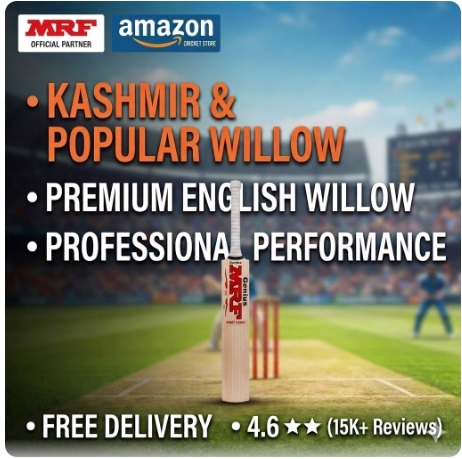 Buy online Kashmir & Popular Willow Cricket Bat
